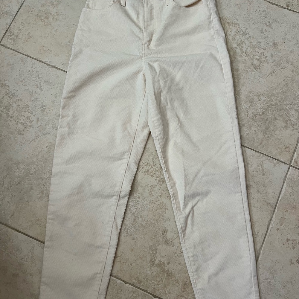 Levis cream corduroy high waisted Pants